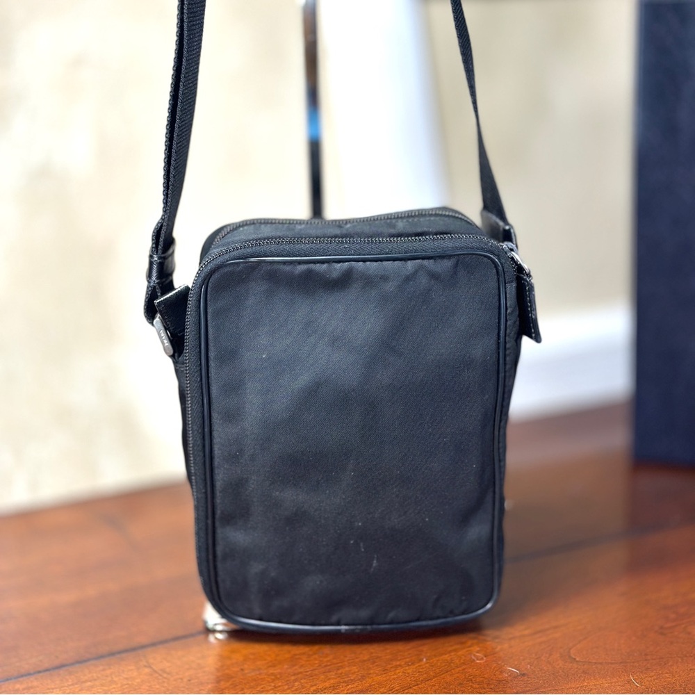 Prada Textured Black Belt Bag